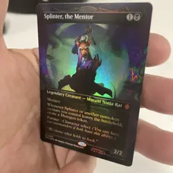 Splinter, the Mentor (0003 Borderless) Commander: TMNT MTG FOIL NM! FREE SHIP! - Image 3