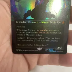 Splinter, the Mentor (0003 Borderless) Commander: TMNT MTG FOIL NM! FREE SHIP! - Image 4