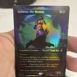 Splinter, the Mentor (0003 Borderless) Commander: TMNT MTG FOIL NM! FREE SHIP! - Image 5