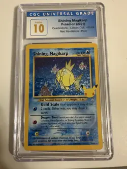 Pokemon TCG Shining Magikarp Neo Revelation Holo Card 66/64 - Image 1