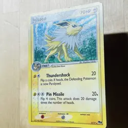 2006 Jolteon 3/17 POP Series 3 LP Holo Rare English Pokemon Holofoil TCG Card - Image 3