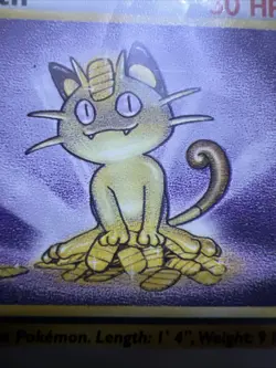 Pokemon TCG Meowth Card 56/64 Jungle Regular Unlimited Common NM/LP Condition - Image 1