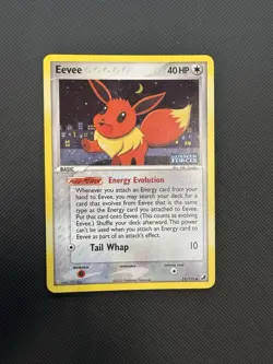 Nintendo Pokemon TCG Eevee 55/115 EX Unseen Forces Reverse Holo 2005 - Image 1
