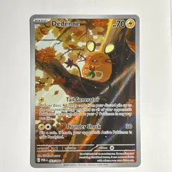 Pokemon Dedenne POR Illustration Rare Holo 093/088 Basic 70 HP English - Image 1