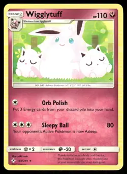 Wigglytuff 135/214 Rare Unbroken Bonds Pokemon Near Mint - Image 1