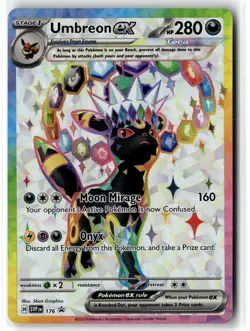 Umbreon ex SVP 176 Holo Promo Scarlet & Violet Promo Pokemon NM b3 - Image 1