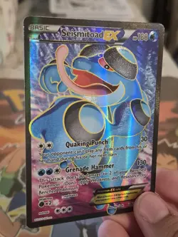 Seismitoad EX Full Art Holo Ultra Rare 106/111 XY Furious Fists English - Image 5