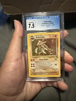 Kabutops 9/62 Pokemon 1999 Fossil Unlimited Holo CGC 7.5 - Image 1