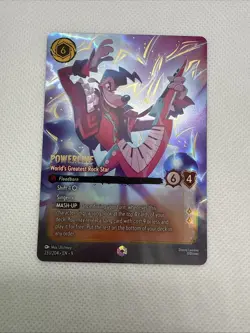 Disney Lorcana Fabled Powerline World's Greatest Rockstar Enchanted Card 233/204 - Image 1