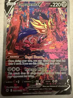 Pokemon Zamazenta V GG54/GG70 Crown Zenith Ultra Rare Full Art Holo English - Image 1