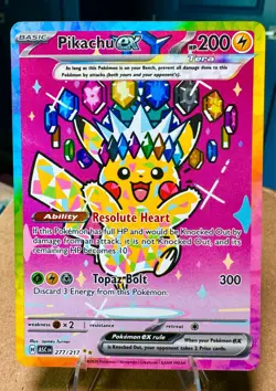 Pokemon Pikachu Ex SIR Ascended Heroes English 277/217 TCG - Image 1