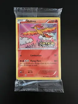 2016 Pokemon Fates Collide - Moltres XY127 Black Star Promo Prerelease - SEALED - Image 1