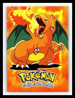 💥 1999 Topps Pokemon the First Movie #06 Charizard - Stage 3 Blue Logo #E6 - Image 1