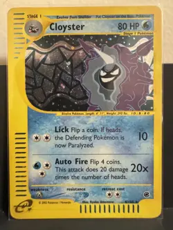 Cloyster 8/165 Aquapolis Holo 2002 Pokemon - Image 1