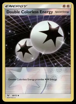 Double Colorless Energy 69/73 UC Shining Legends Pokemon Reverse Holo NM - Image 1