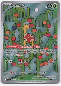 Shuckle 136/132 Illustration Rare Mega Evolution Pokemon Holo Near Mint - Image 1