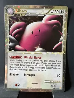 Pokemon TCG Blissey Prime Holo Ultra Rare 106/123 130 HP 2010 EN - Image 1