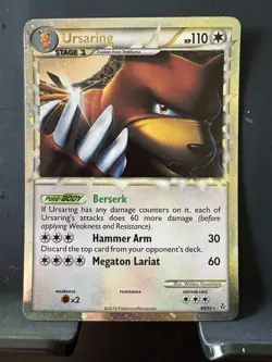 Pokemon TCG Ursaring PRIME Holo Unleashed Ultra Rare 89/95 110 HP EN - Image 1
