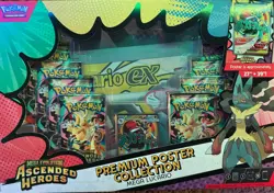 Pokemon TCG Lot Mega Lucario Poster Collection/ Meganium/Feraligatr ex/ Mini Tin - Image 2