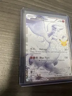 Pokemon Reshiram Full Art 113/114 Celebrations 25th Anniversary NM Mint - Image 2