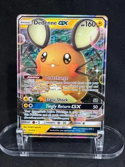 Dedenne GX 57/214 Holo GX Rare Unbroken Bonds Pokemon Holo Near Mint - Image 1