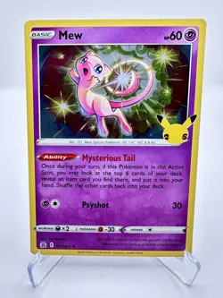 Mew 011/025 Celebrations Holo Pokemon MP - Image 1