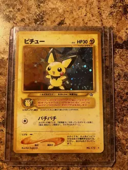 Pokemon TCG Pichu Neo Genesis 12 Holo Unlimited Holo Rare - Image 1