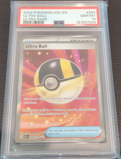 Pokemon Ultra Ball Ultra Rare ASC EN PSA 10 no reserve 2026 - Image 1