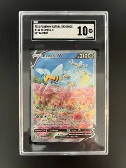 Pokemon Astral Radiance - Beedrill V Alt Art 161/189 - SGC 10 Gem Mint - Image 1