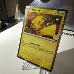 🌀Pikachu 051/162 2026 Pokemon Day Stamped Promo 30th Anniversary TCG swirl🌀 - Image 2