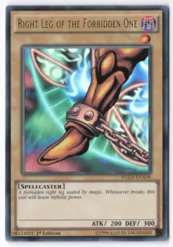 Right Leg of the Forbidden One YGLD-ENA18 1st Edition King of Games: Yugi's Lege - Image 1