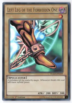 Left Leg of the Forbidden One YGLD-ENA19 1st Edition King of Games: Yugi's Legen - Image 1