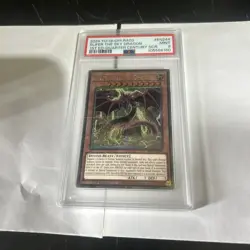 Yugioh Slifer the Sky Dragon RA03-EN244 1st Edition Rare QCR PSA 9 - Image 1