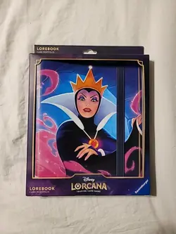 Disney Lorcana TCG The First Chapter 10-Page Lorebook Card Portfolio EVIL QUEEN! - Image 1