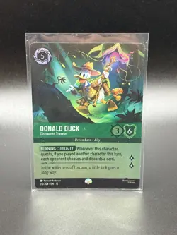 Disney Lorcana Wilds Unknown Epic Donald Duck Distracted Traveler 212/204 - Image 1
