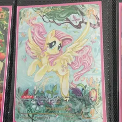 Kayou My Little Pony Card Game Fluttershy CR-102 Holo Rare 2023 - Image 1