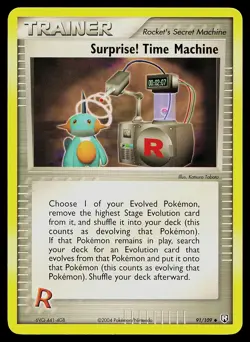 Pokemon Card - Surprise! Time Machine Team Rocket Returns 91/109 Uncommon - Image 1
