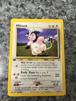 Pokemon Card - Miltank 1st Edition Neo Genesis 41/111 Uncommon-LP - Image 1