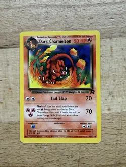 Pokemon TCG Dark Charmeleon Base Set Non-Holo Rare Card LP - Image 1
