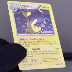 Ampharos 40/114 Steam Siege Holo Rare Pokemon Card LP - Image 3
