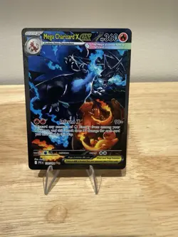 Mega Charizard X ex 125/094 Phantasmal Flames NM Pokemon Card - Image 1