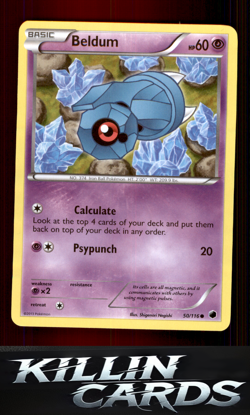 Beldum 50/116 Pokemon Common Plasma Freeze Card NM - Image 1