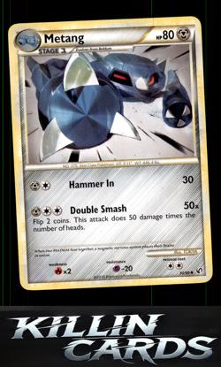 Metang 30/90 Pokemon Uncommon Undaunted Card NM - Image 1