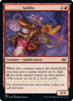 _____ Goblin (Galaxy Foil) [UNF - 393] - NM TCG MTG - Image 1