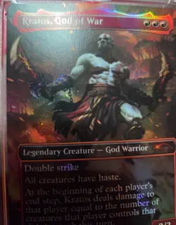 Magic The Gathering MTG Kratos, God of War (2207) Foil Mint English Secret Lair - Image 3
