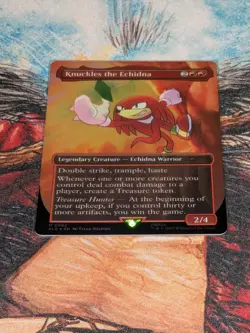 MTG Foil Knuckles The Echidna Secret Lair X Sonic - Image 1