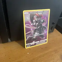 Pokemon Armored Mewtwo Full Art Promo Card SM228 LP Condition - Image 2