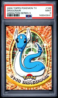 2000 Topps Pokemon Series 3 Dragonite Dragonair Dratini SEQUENTIAL PSA 6, PSA 9 - Image 2