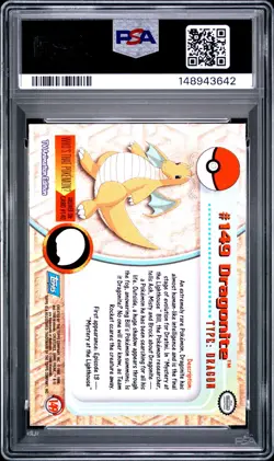 2000 Topps Pokemon Series 3 Dragonite Dragonair Dratini SEQUENTIAL PSA 6, PSA 9 - Image 4