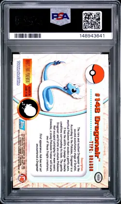 2000 Topps Pokemon Series 3 Dragonite Dragonair Dratini SEQUENTIAL PSA 6, PSA 9 - Image 5
